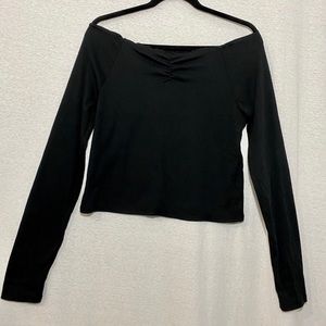 Wild Fable long sleeve off the shoulder crop top